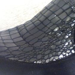 Black Aerosoles Women's Ladies Shoes - Size 6.5M with 3” Heels, Side-Zip Closure, Fabric Upper and Balance Man Made Materials in Excellent Condition
