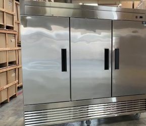 NSF 83 inch 3 Door Reach-in Commercial SS Freezer D83F