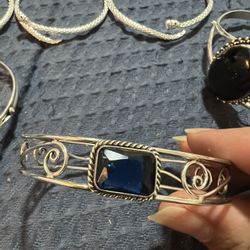 Silver Gemstone Bracelets S925