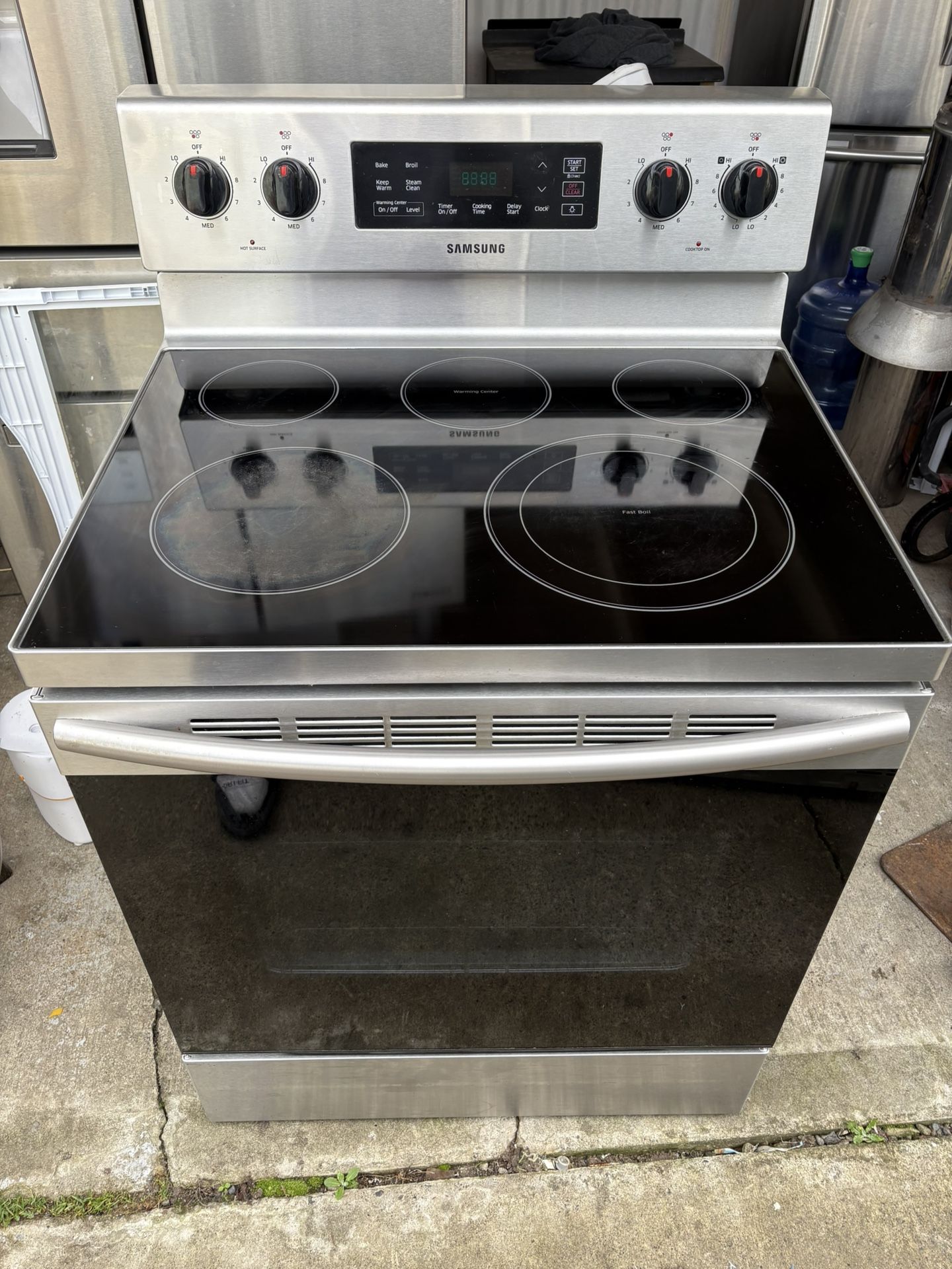 Samsung Glass Top Electric Range