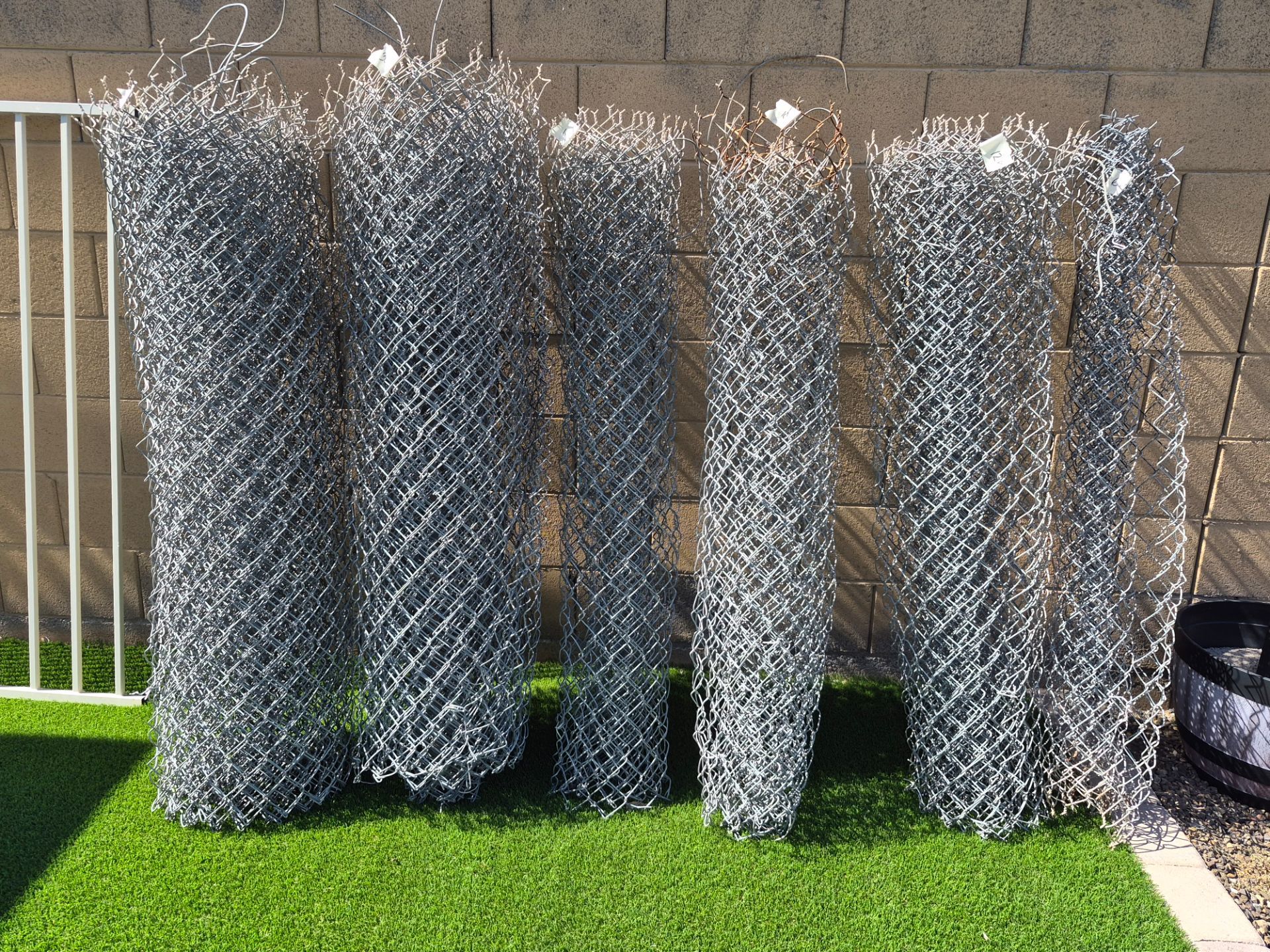 Used Chain link fence. Approx 98 ft