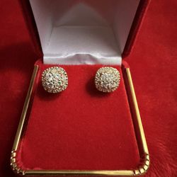 10k Diamond Earrings 