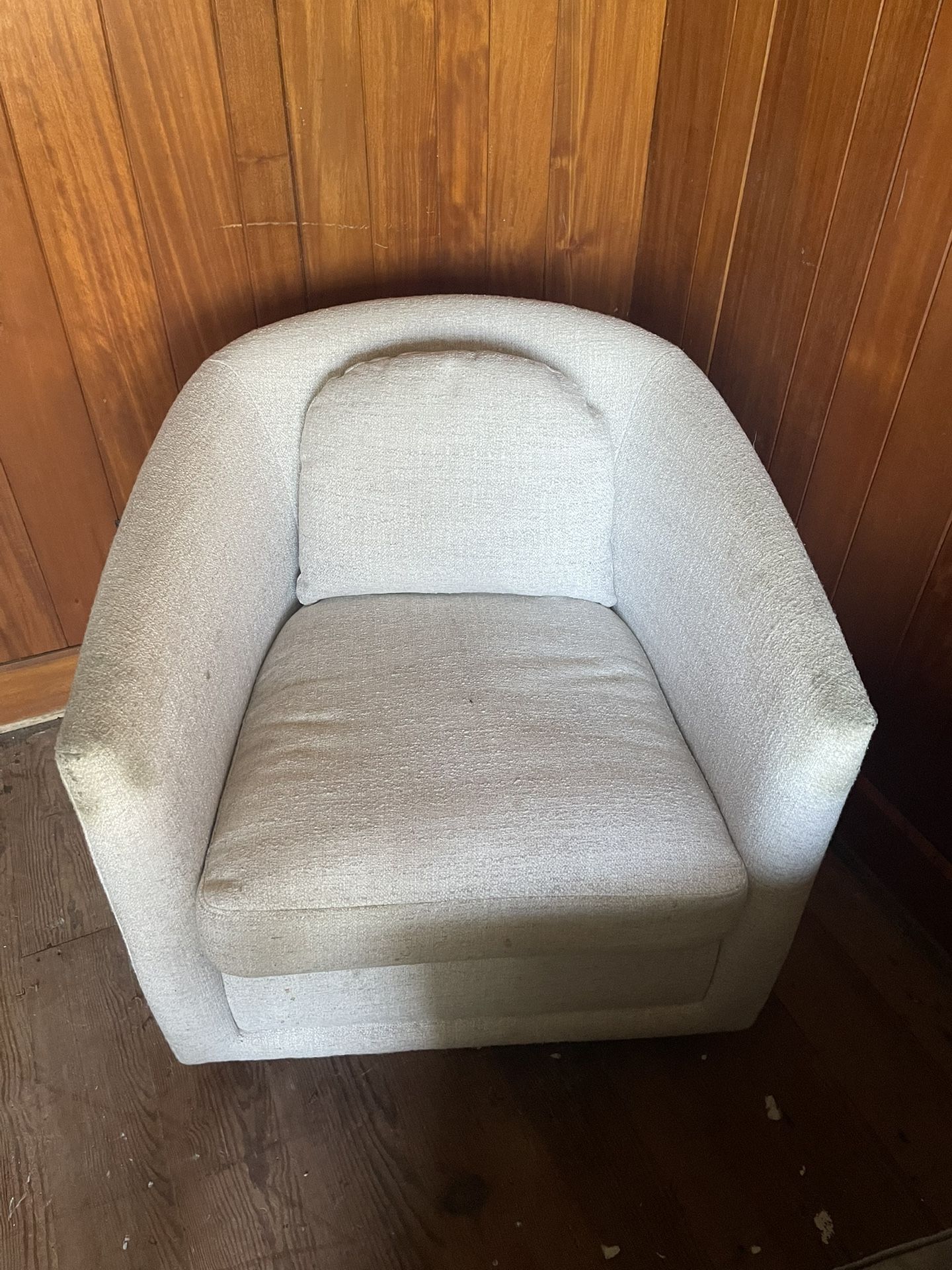 360° swivel armchair (Beige)