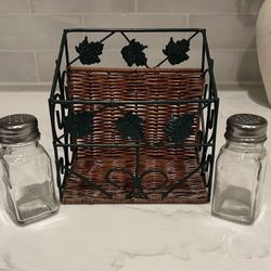 FREE Napkin Holder & Salt/Pepper Shakers