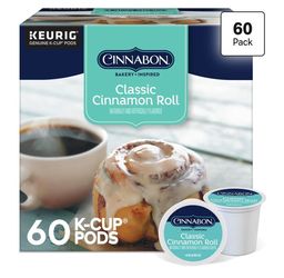 Cinnabon Classic Cinnamon Roll K-Cup Pods 60-Pack