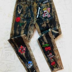  Women’s Tropicália Reworked Punk Style Pants Size Size XS
