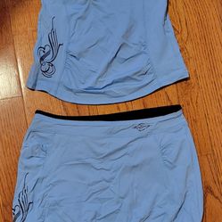 Extory Sport Women's Athletic Tank Top and Skirt Set - Size Small (0089)
