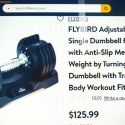 NEW!! FLYBIRD Adjustable Dumbbell 