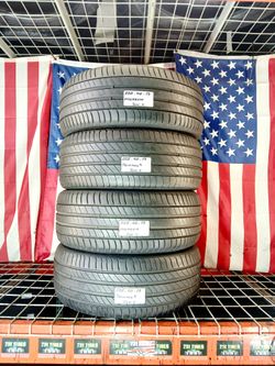 ✔️ Set of 4 Used Tires 225/45R17 MICHELIN PRIMACY A/S TOURING ALL SEASON CAR SEDAN TYRES 225 45 17