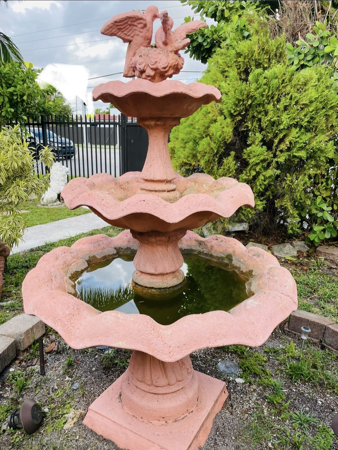 3 Tier Terracotta High 71” approximately With 44”