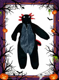 Axolotl kids halloween onsie costume 10 years old