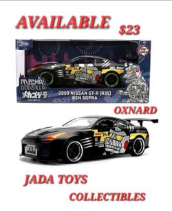 Jada 1:24 Hollywood Rider 2009 Nissan GT-R R35 Ben Sopra Diecast  Godzilla