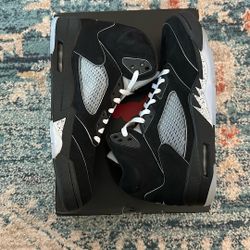 Air Jordan 5 Retro - Metallic Black Size 12 M