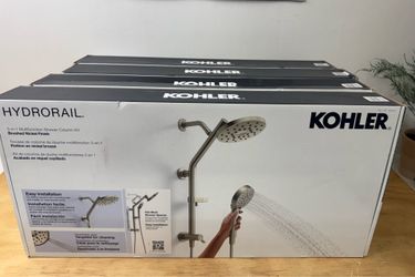KOHLER HYDRORAIL 3- in 1 multifunction shower column kit brushed nickel finish