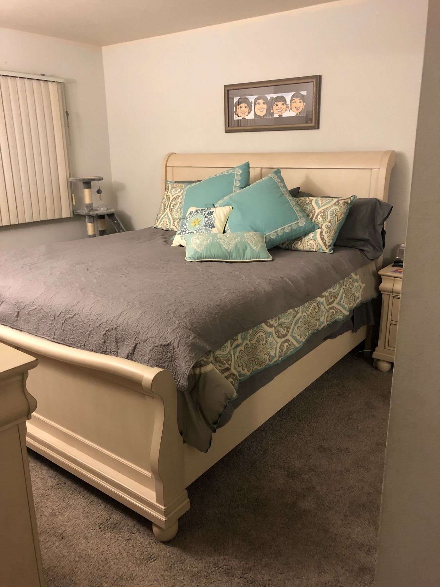 King sleigh Bed Frame