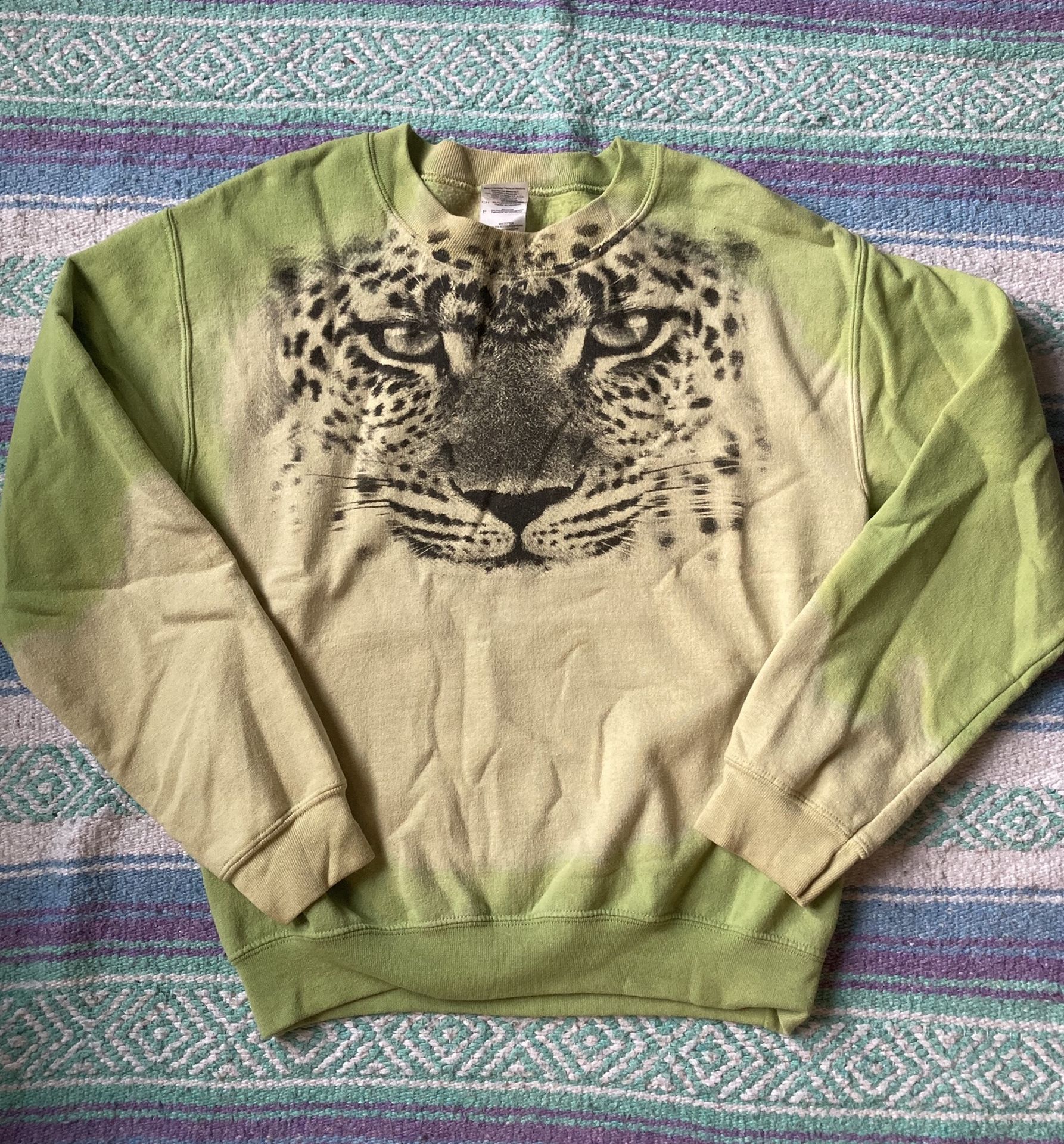 Green tiger sweatshirt