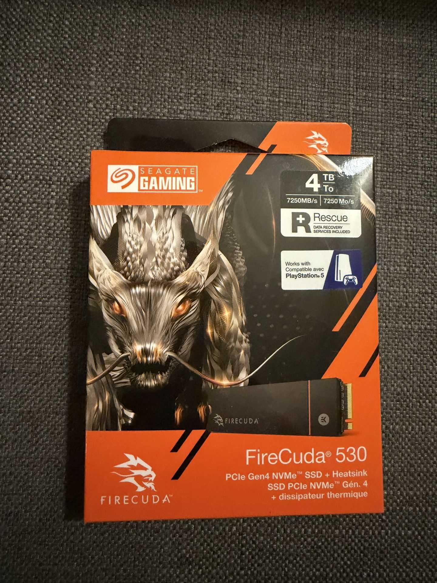 Seagate FireCuda 530 SSD with Heatsink 4TB ZP4000GM3A023