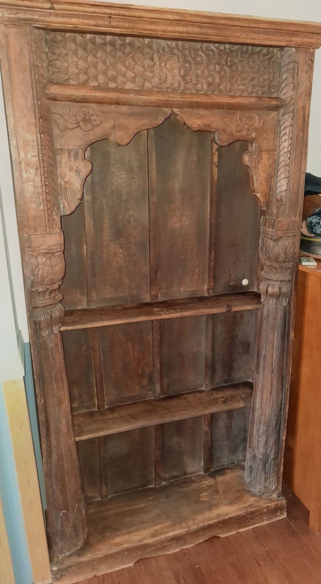Antique hand-carved bookcase