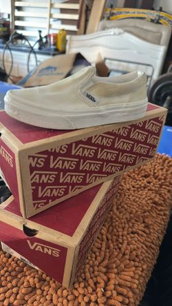 Vans White Slip On 13