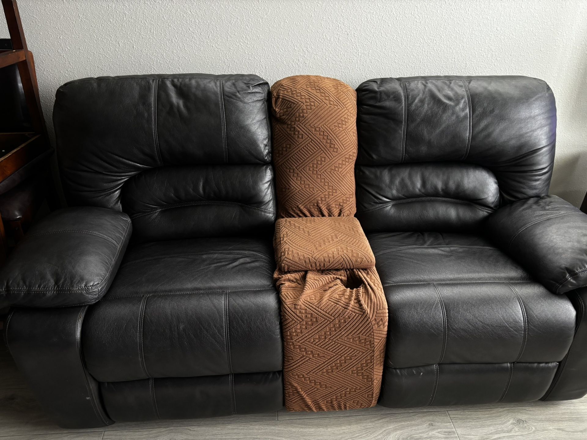 Leather Recliner Sofa
