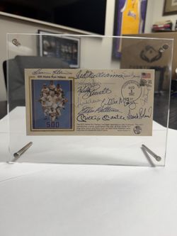 500 Home Run Hitters Multi-Signed Cooperstown Cachet