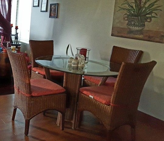Rattan Wicker Dining Set