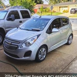 Silver Chevy Ev Spark 
