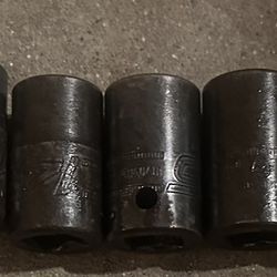 Snap On 1/2” Drive Impact Sockets