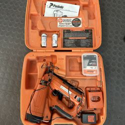 PASLODE 900600 CORDLESS 16G FINISH NAILER W/ CASE, BATTERY &CHARGR