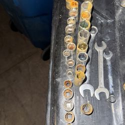 Metric 3/8” Sockets And Some Wrenches