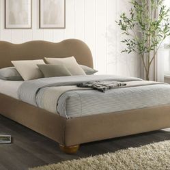 Brand New Brown Queen Platform Bed Frame (Available In Eastern King)