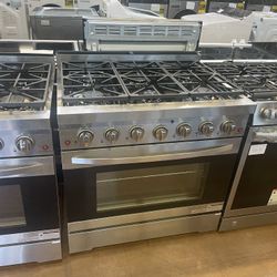 36 inch wide stove 6 burners from NXR