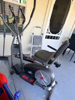 Manual Elliptical Exercise Bike with Seat