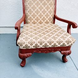 Armchair, Very Comfortable, Solid Wood