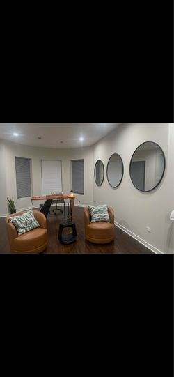 Small black end table