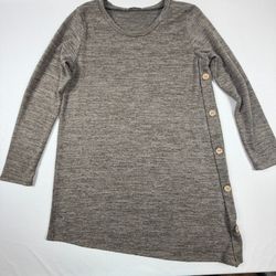 Jodifl Long Sleeve Button Detail Tunic Top Size Small