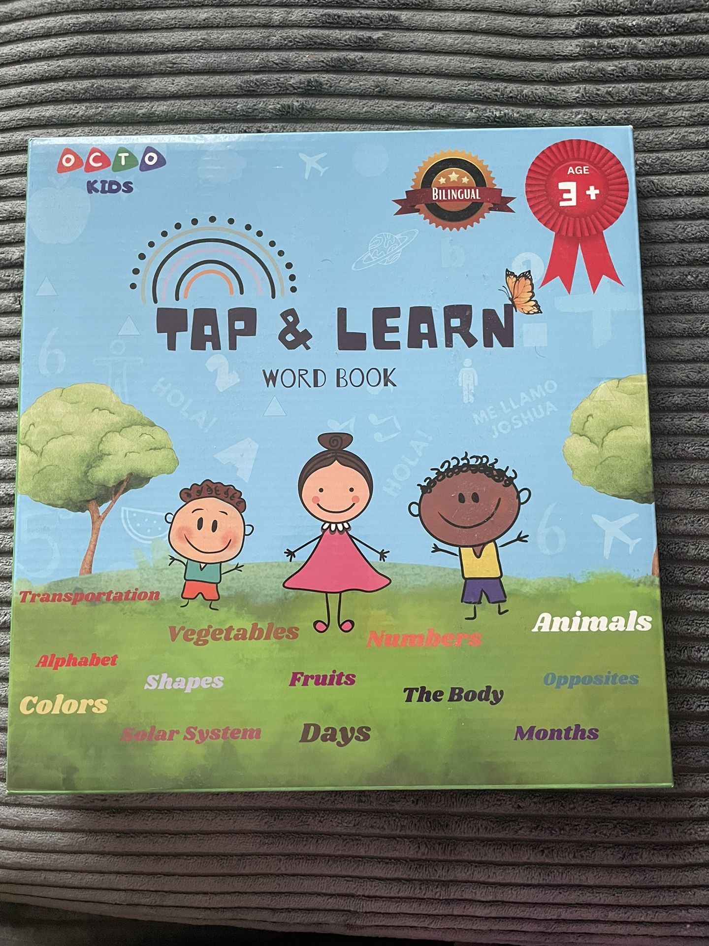 English & Spanish Learning Book:ABCs Sound Book Preschool Toys For Kids 3-5