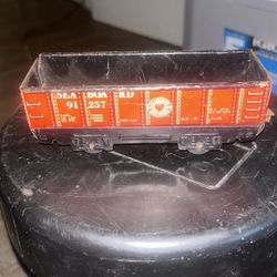 Vintage Marx O Red. Tin train car.Sea Bored 91257 