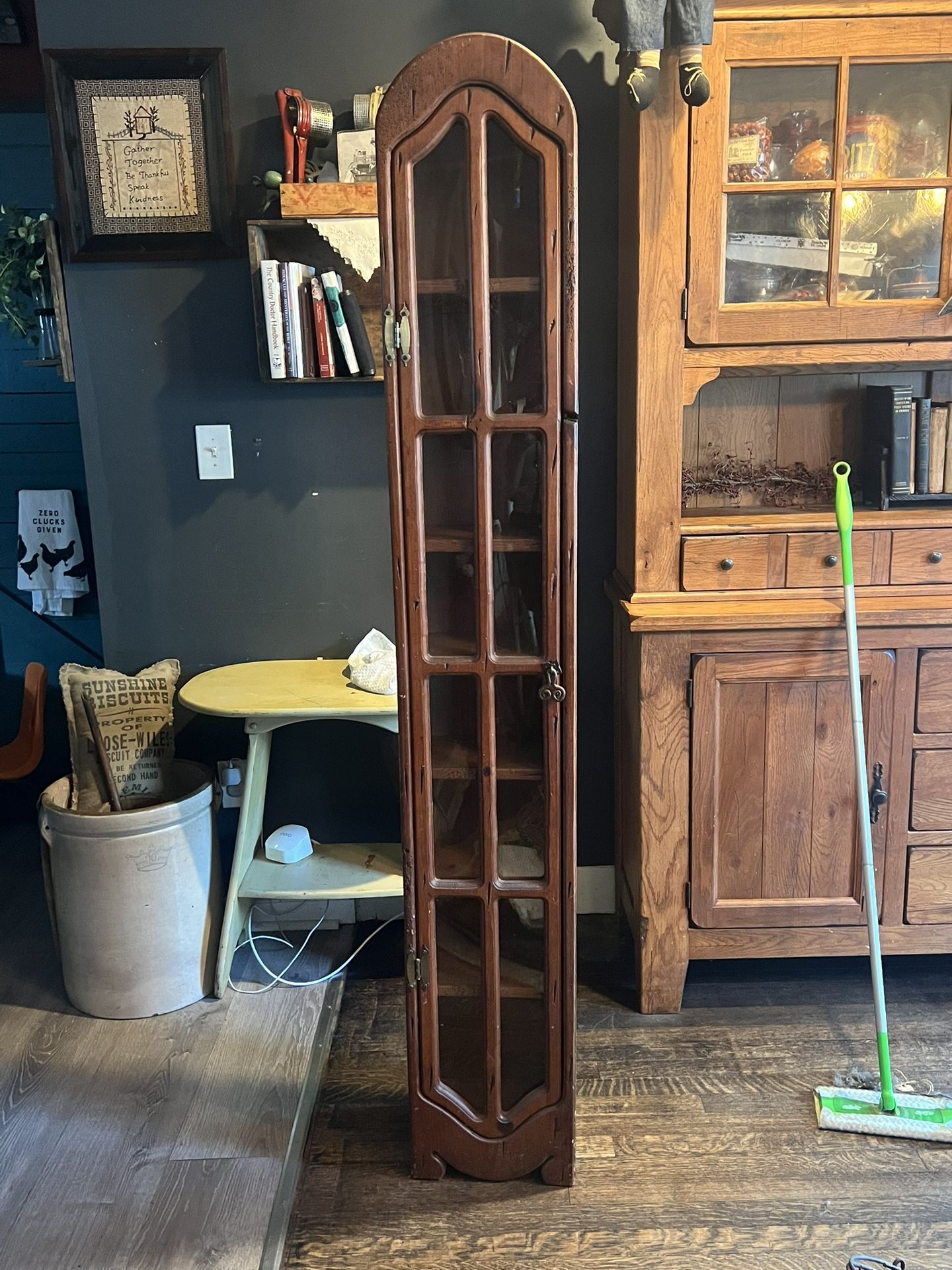 Long antique cabinet