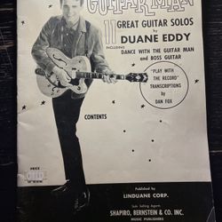 Vintage Duane Eddy Guitar Man Sheet Music 