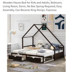 Twin size extendable, bed with storage  Frame Only