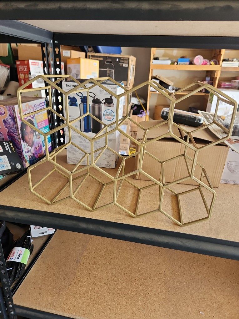 Geometric Wine Rack