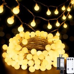 luces LED conectables para interiores y dormitorios, luces de Navidad blancas cálid