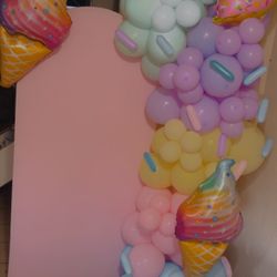 Backdrop + Balloon Garland 