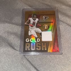 Julio Jones Gold Rush 147/199 Patch