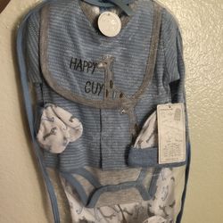Baby Boy 3/6 M 8 Pieces 