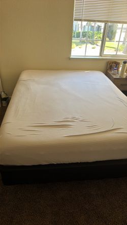 Queen size mattress and frame