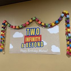 Toy Story Banners, Decor And Paper Chains