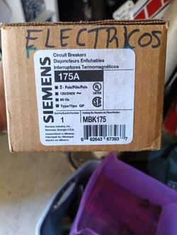 Siemens 175 Amp Breaker 
