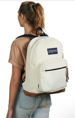 NEW Jansport Backpack with Suede Leather Bottom